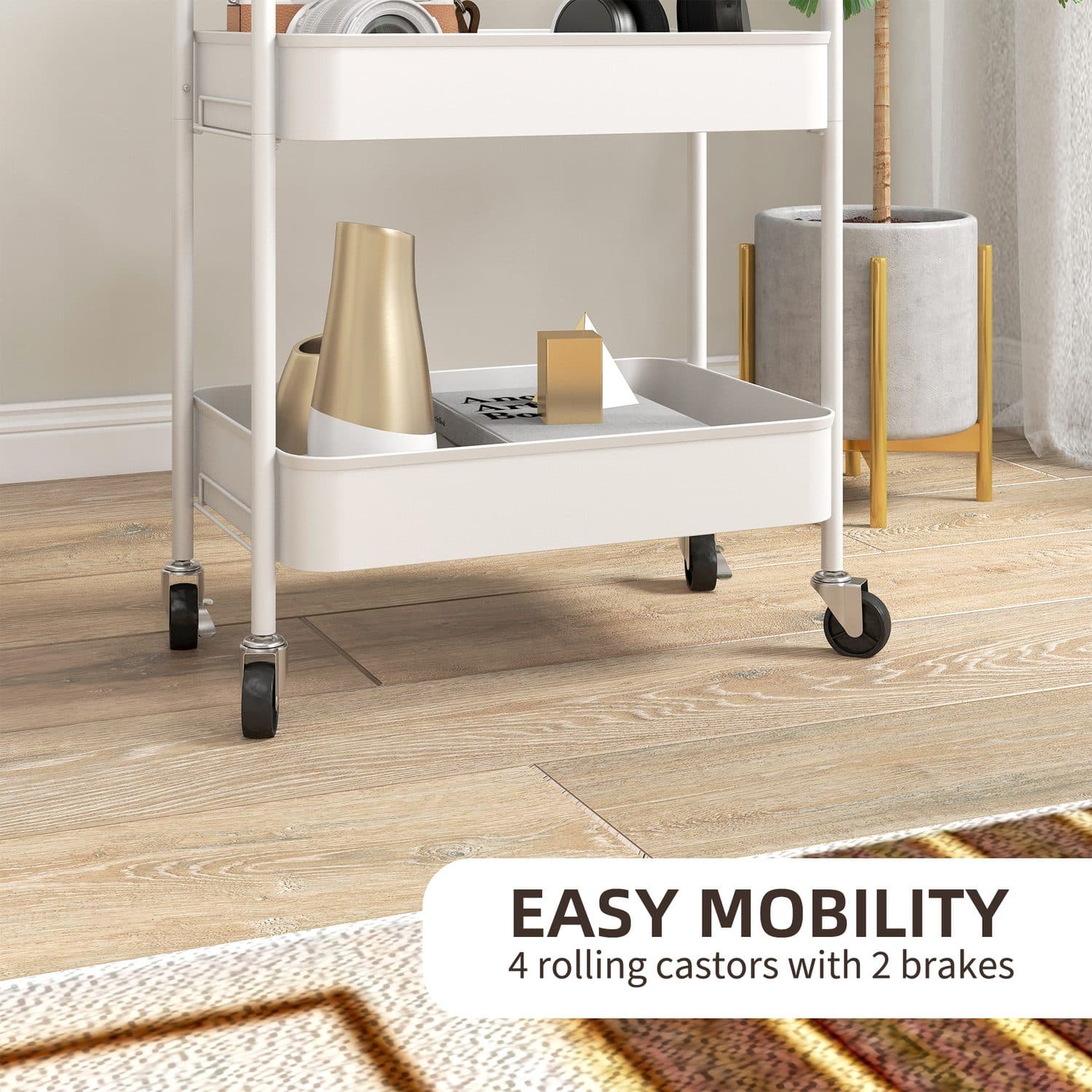 A three-tier steel trolley that rolls wherever you need it - image 5