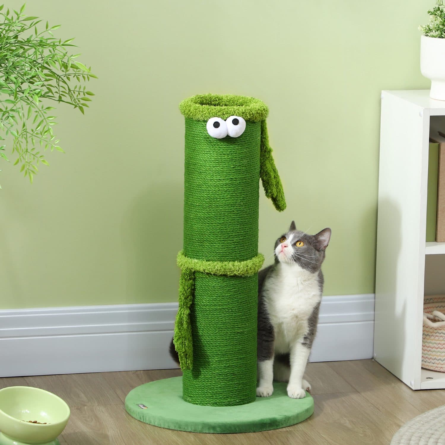 PawHut Cat Scratching Post with Sisal Rope and Wide Base - image 4