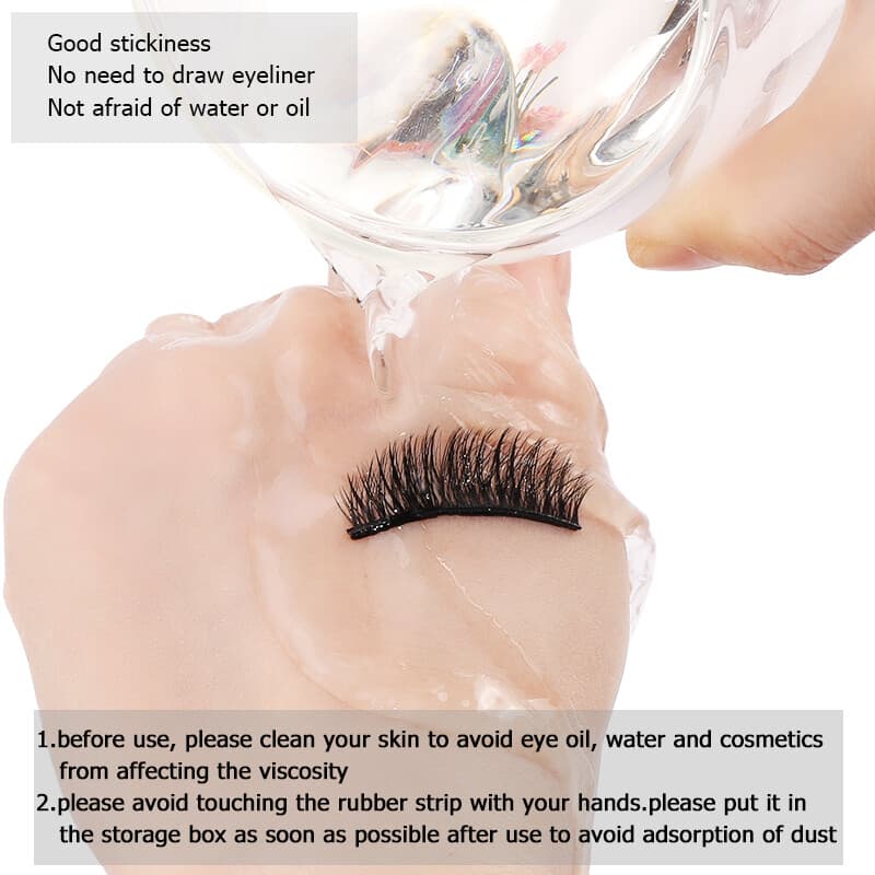 Reusable Self-Adhesive Eyelash Glue Strips, Box of 40 - image 5