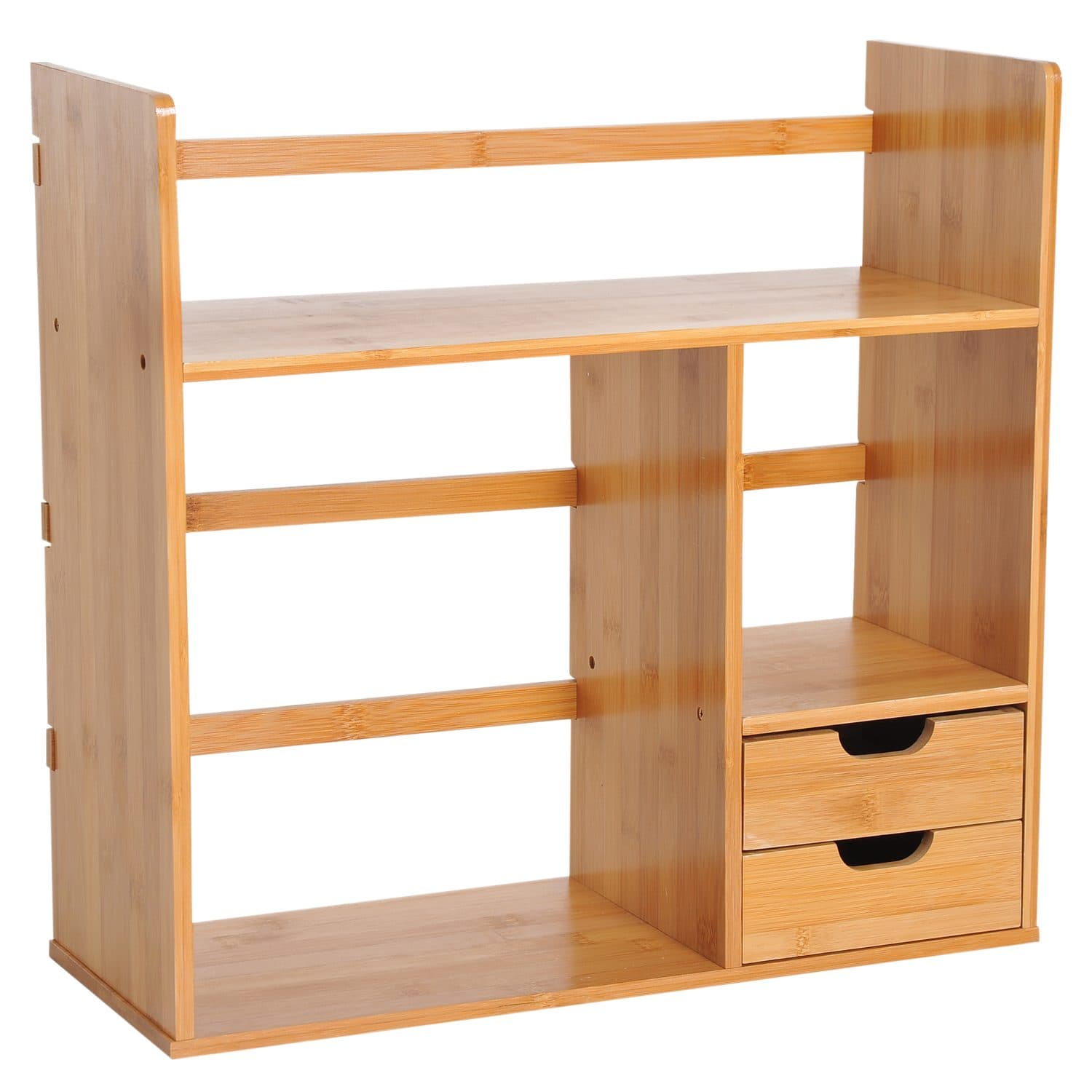 Reversible Bamboo Organiser - Natural wood finish