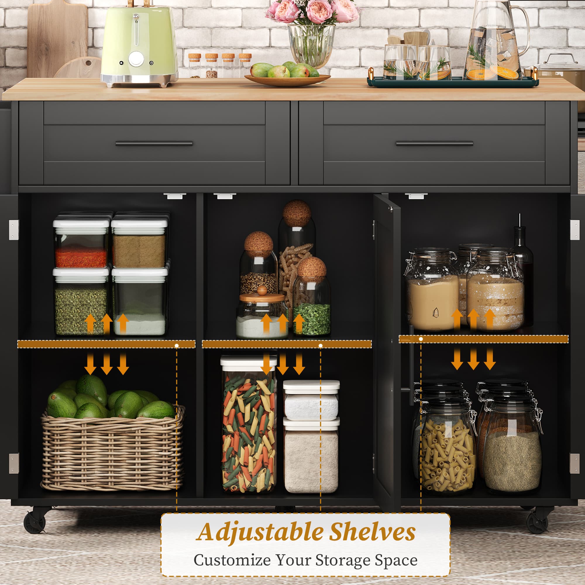 Rolling Kitchen Island - image 3