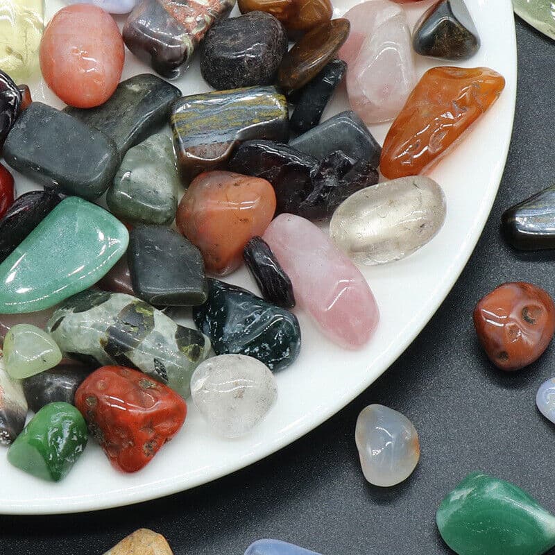 1kg Mixed Natural Tumble Stones for Healing & Decoration - image 5