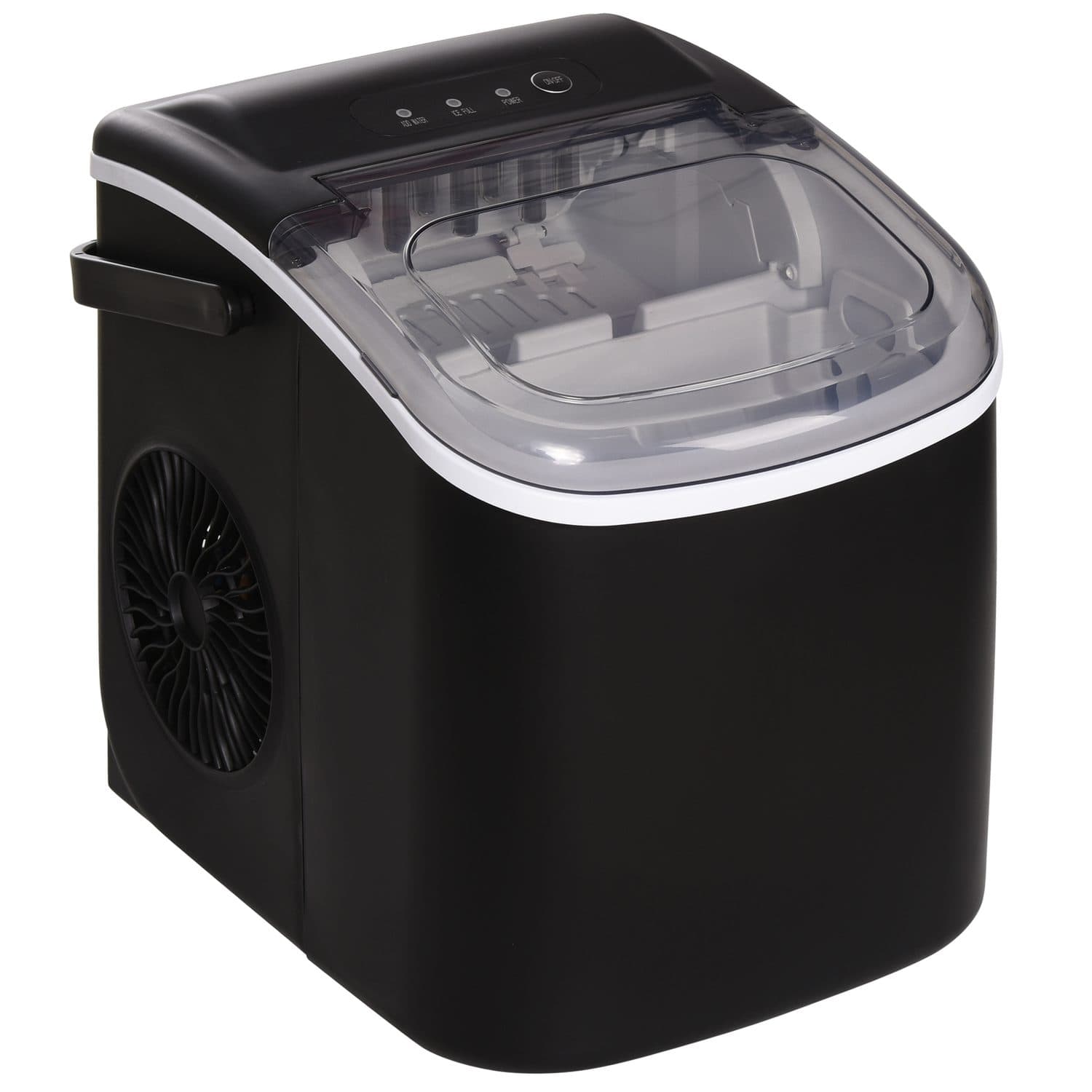 Portable Countertop Ice Maker in Black - Black