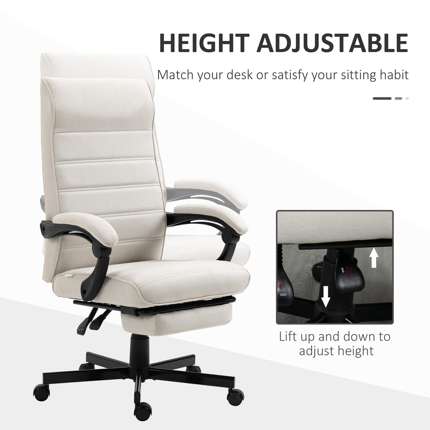 Vinsetto Reclining Office Chair - image 1