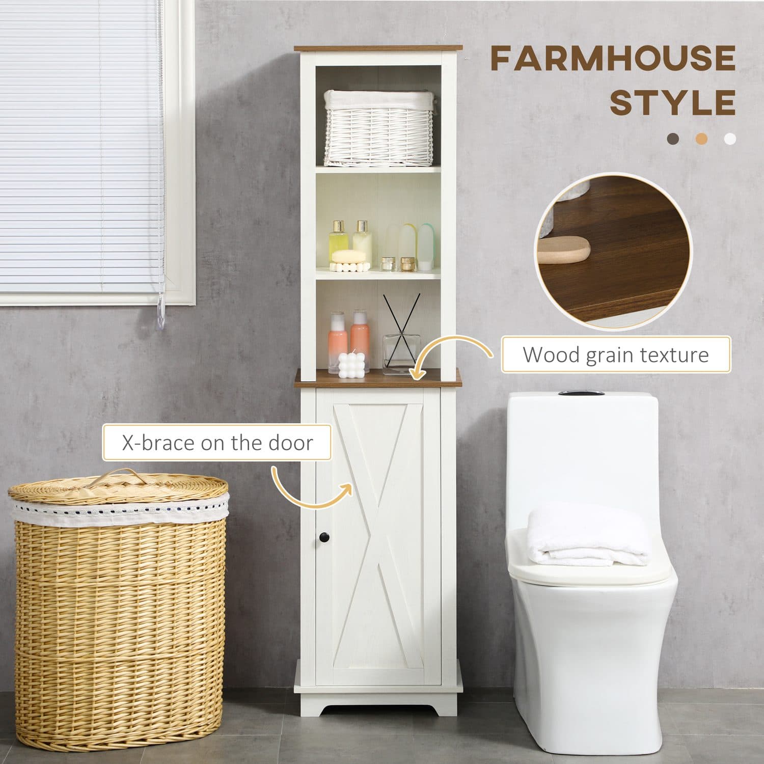 Kleankin Tall Bathroom Cabinet - image 5