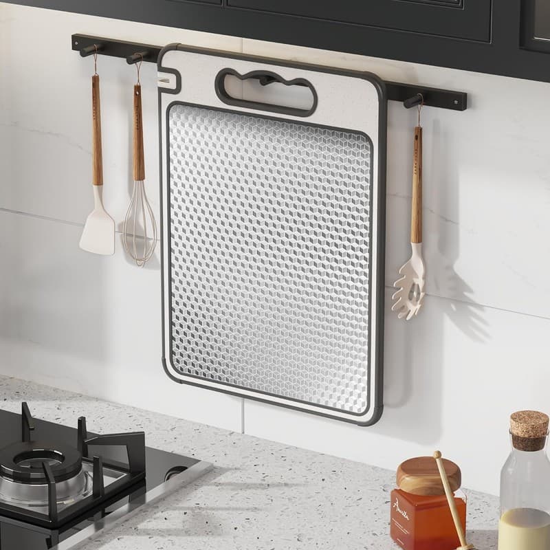 Double-Sided Cutting Board with Integrated Knife Sharpener - image 9