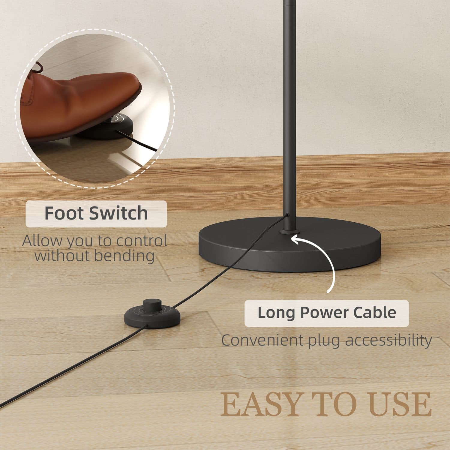 Set the mood with a black LED floor lamp - image 1
