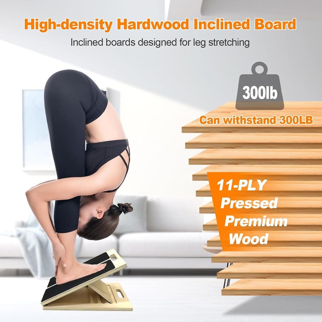 Foldable Wooden Calf Stretcher Slant Board - image 4