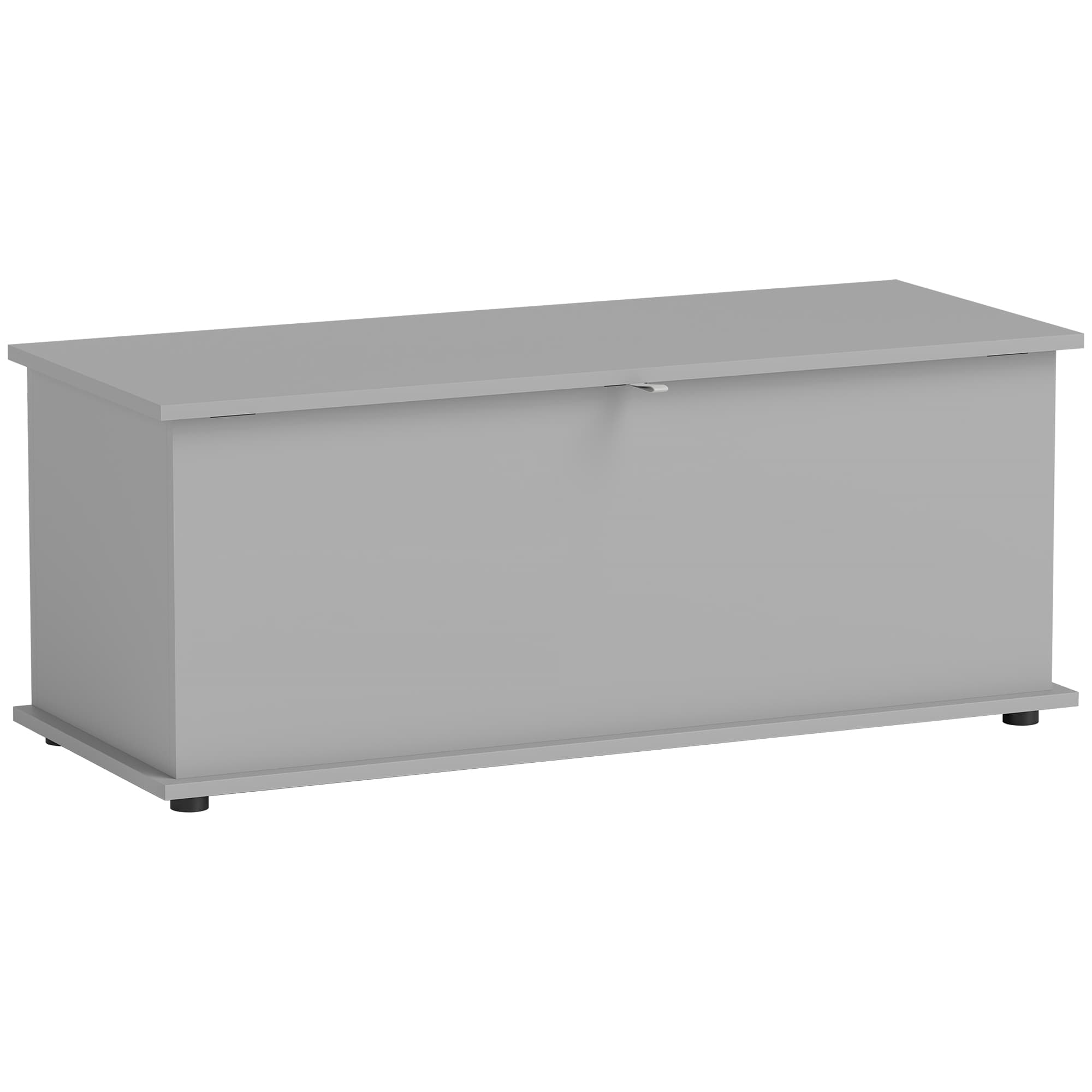 113L Grey Flip-Top Storage Chest