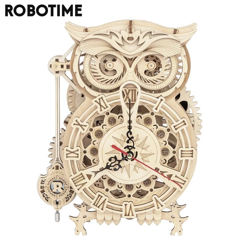 Build-Your-Own 3D Wooden Owl Clock - image 8