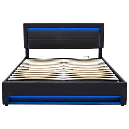 Multifunctional King Size Bed with Ottoman Storage & Charging - image 7