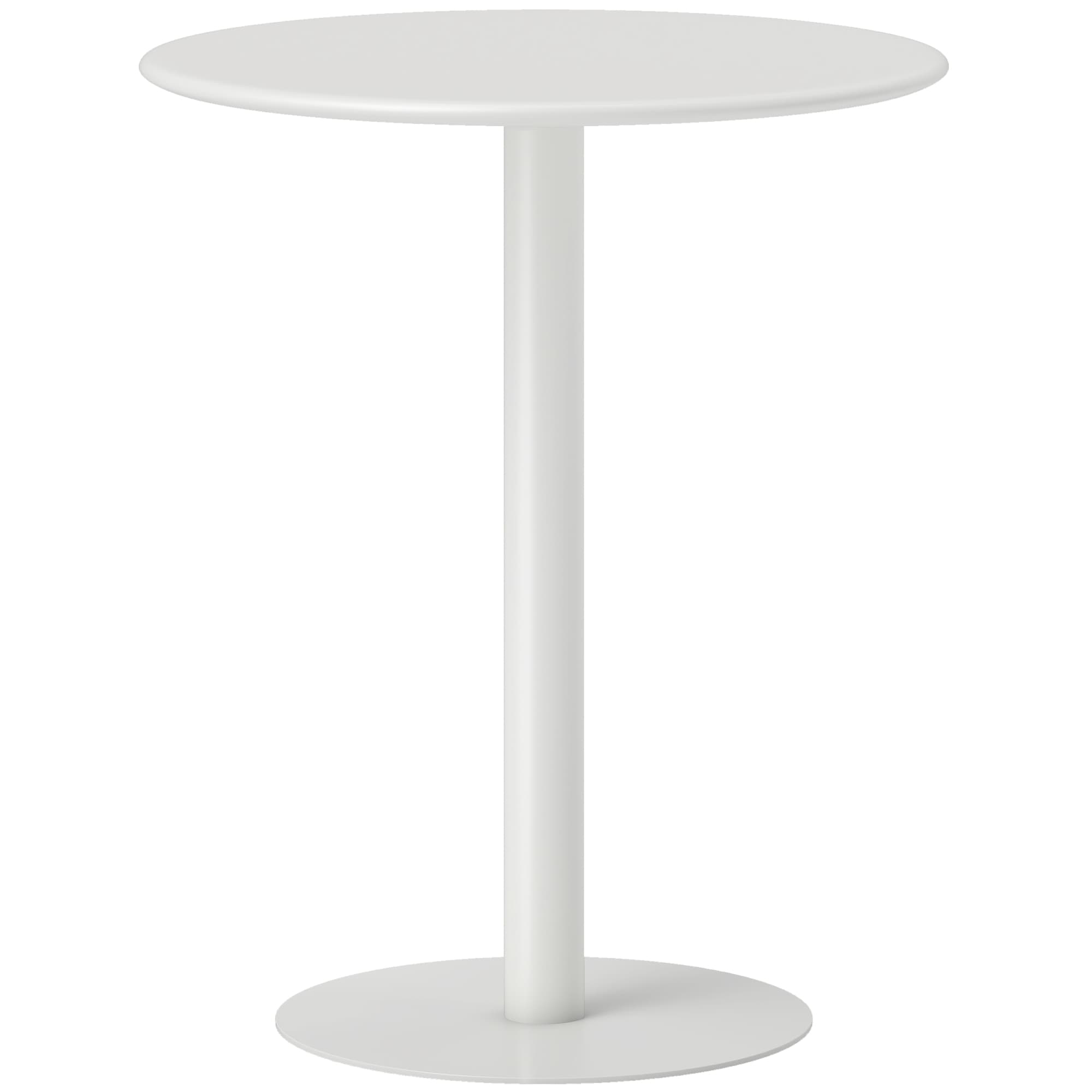 White Round 60cm Dining Table for Compact Spaces - White
