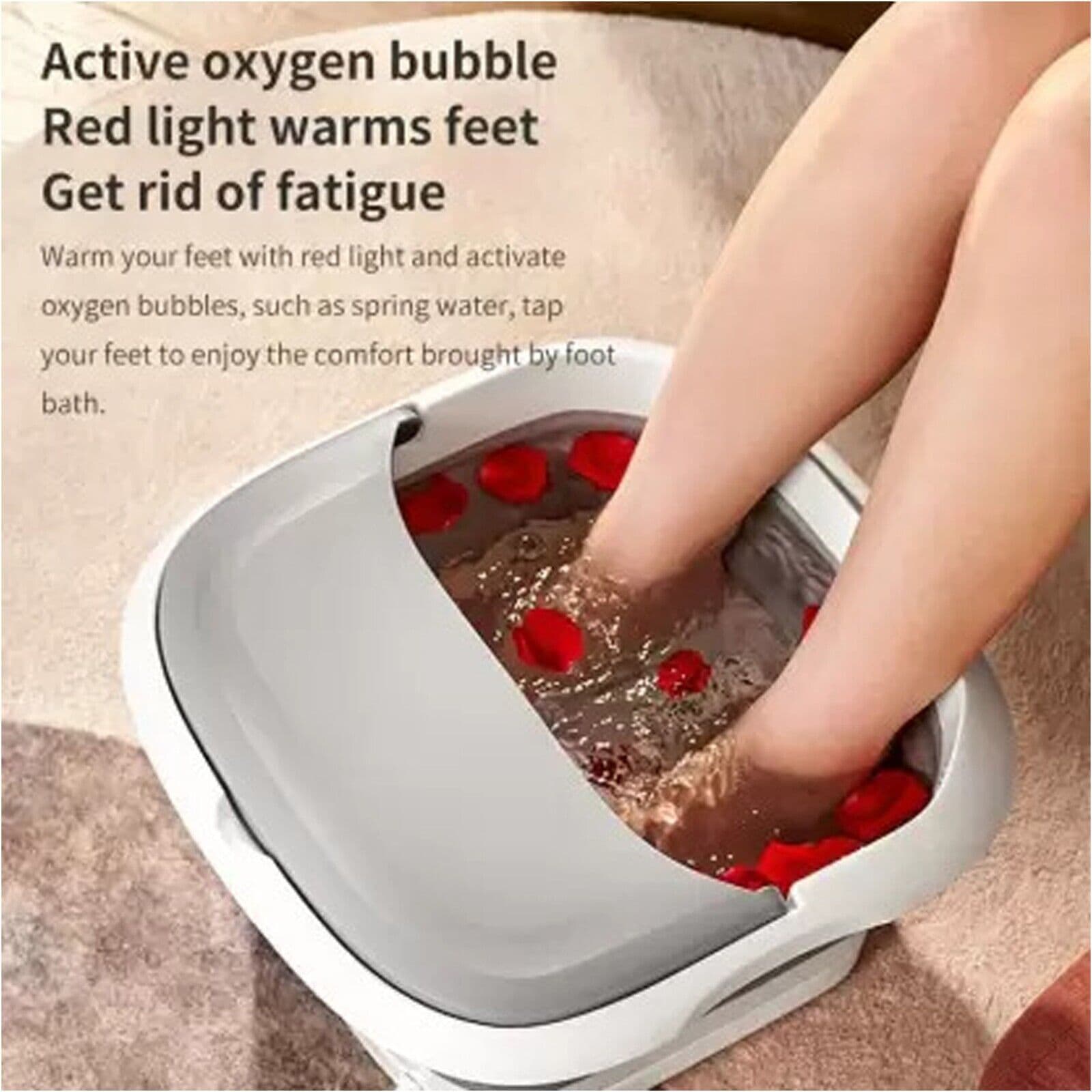Relaxing Foot Spa with Heat, Bubbles and Infrared Massage - image 1
