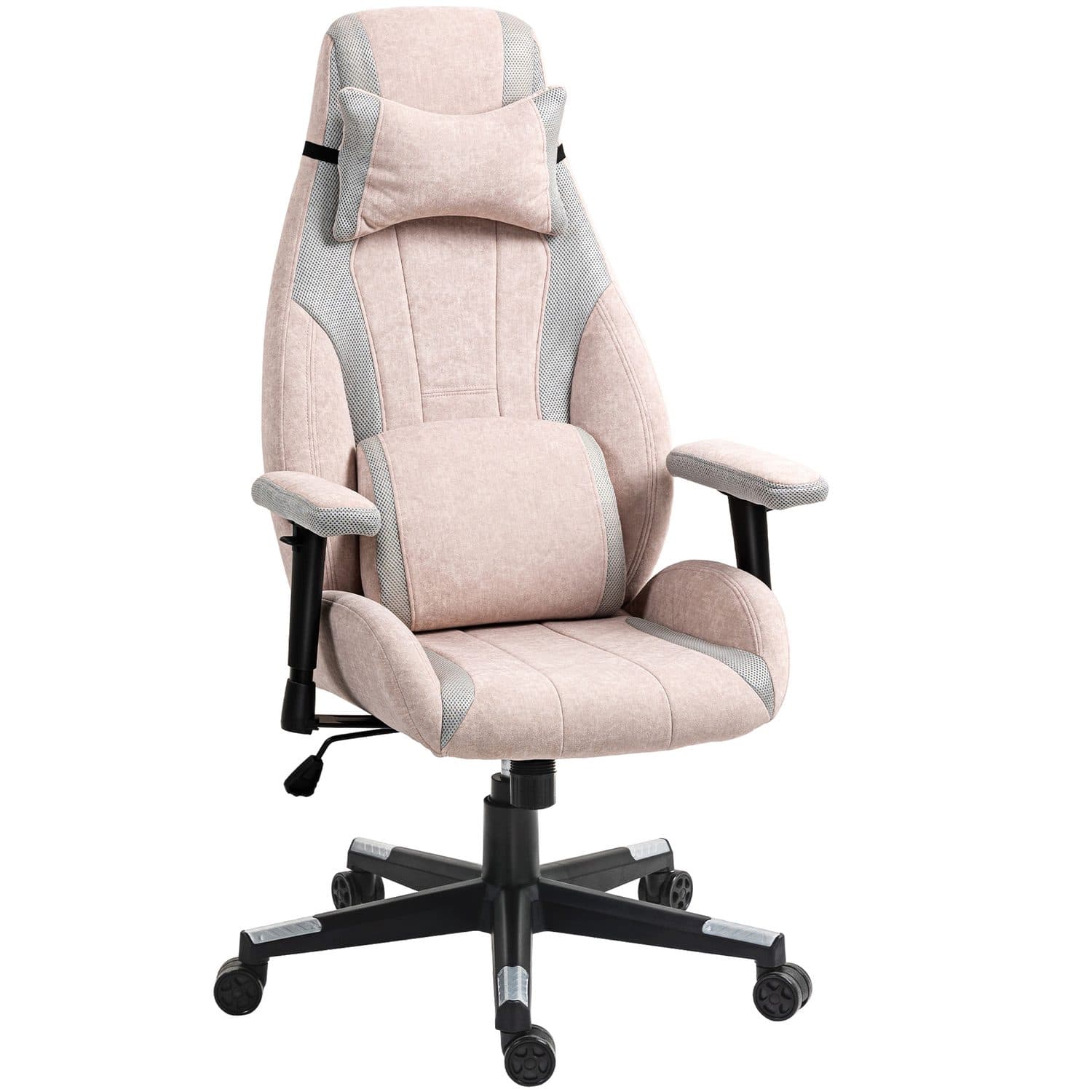 Ergonomic Pink Gaming Chair - Pink