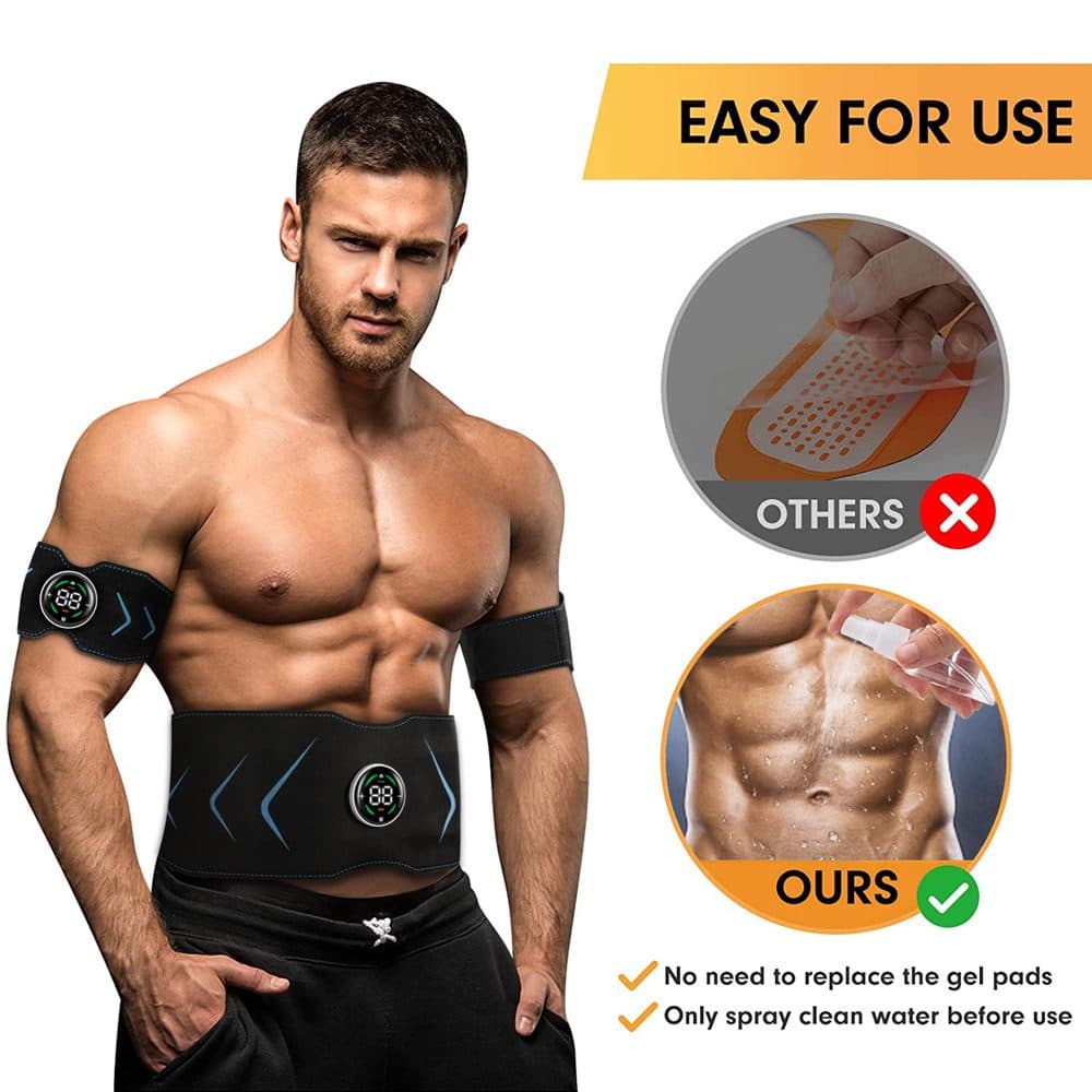 USB Rechargeable EMS Abdominal Muscle Toning Belt - image 3