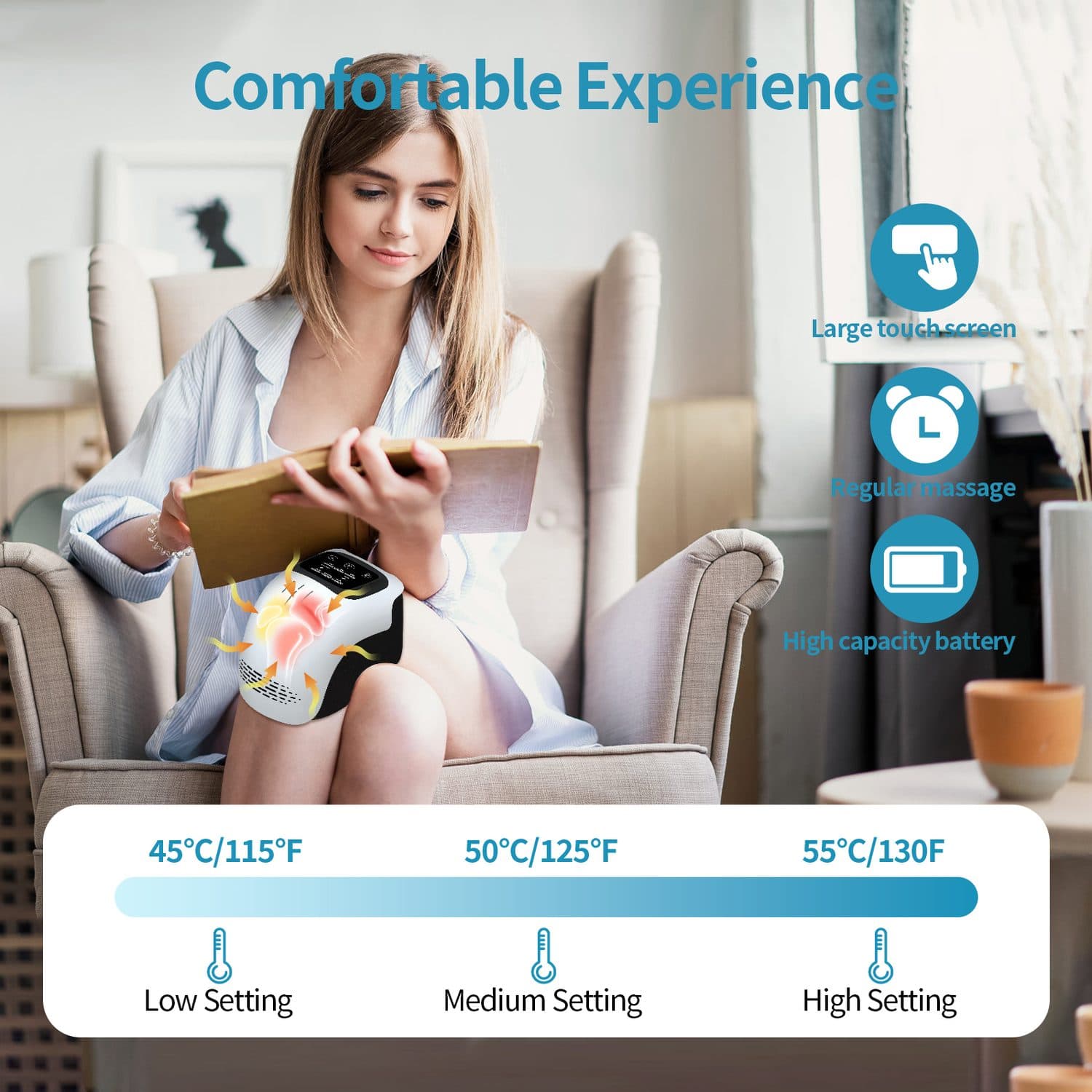 Soothe Tired Knees with Heat, Infrared & Vibration Massage - image 8