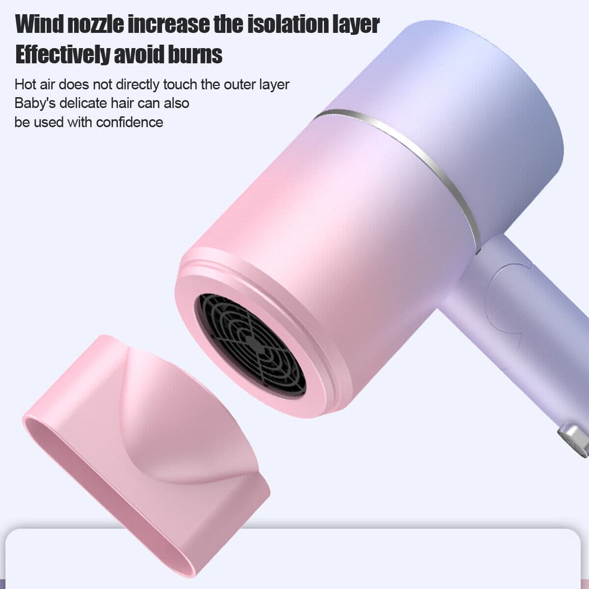 Foldable Compact Hair Dryer with Negative Ion Care - image 6