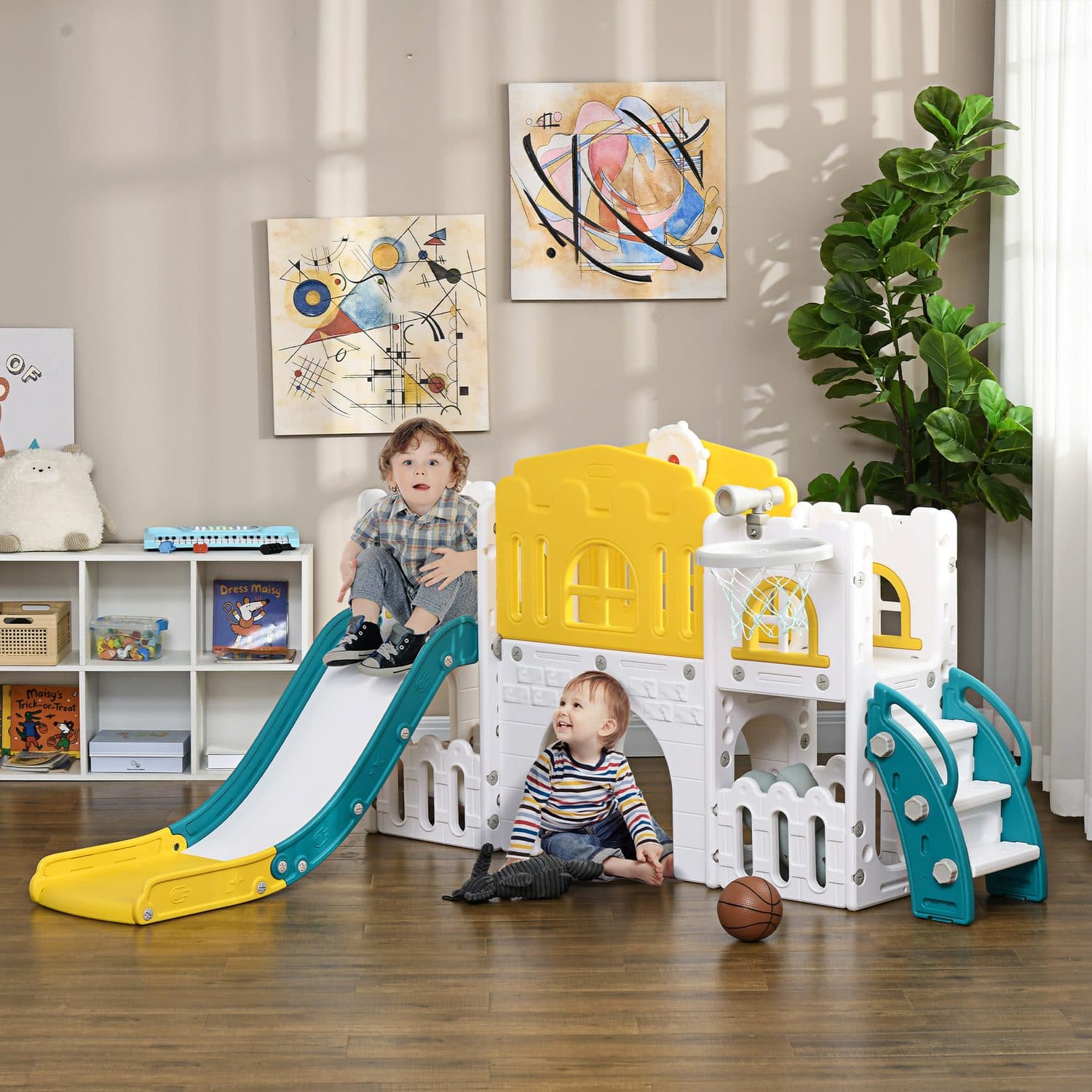 7-in-1 toddler slide for active indoor play - image 1