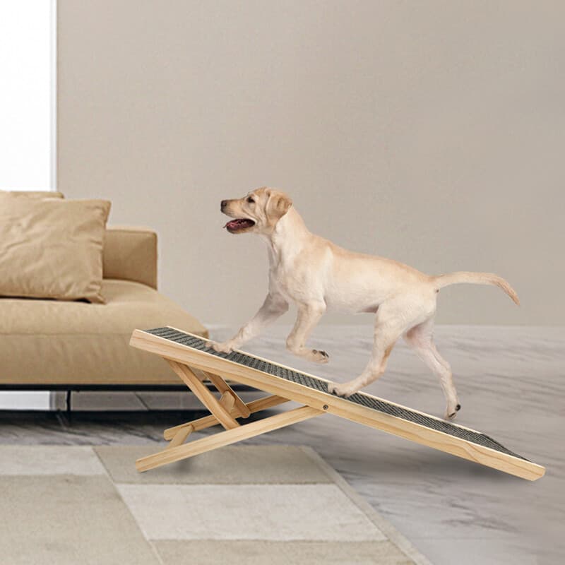 Foldable Wooden Pet Ramp with 3 Adjustable Heights - image 5
