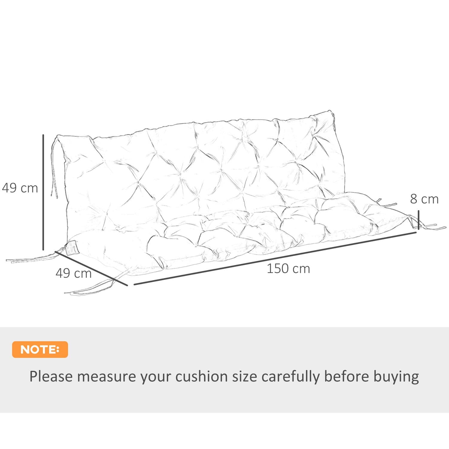Refresh a three-seater bench with soft grey padding - image 1