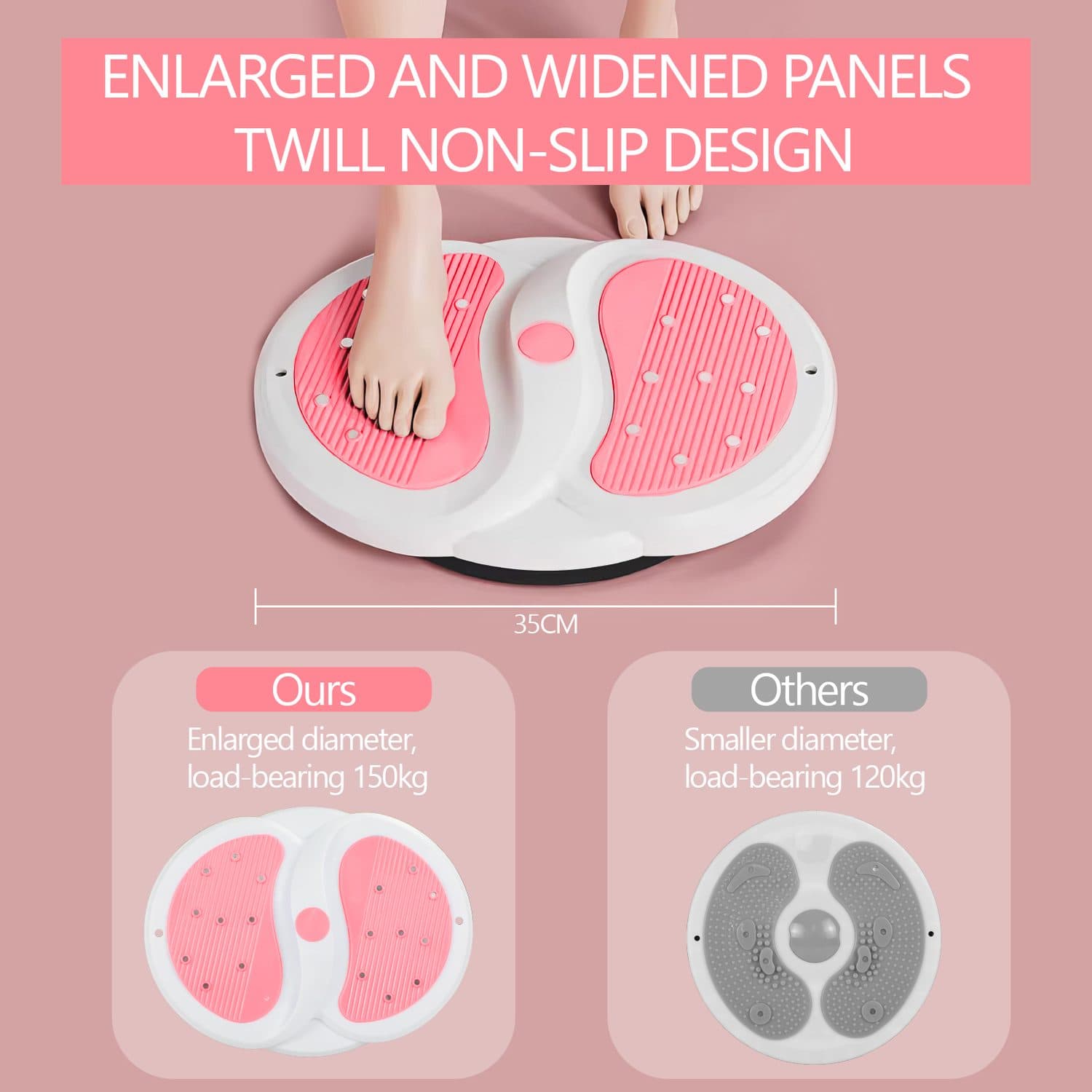 Waist Twisting Disc Exercise Board with Handles - image 6
