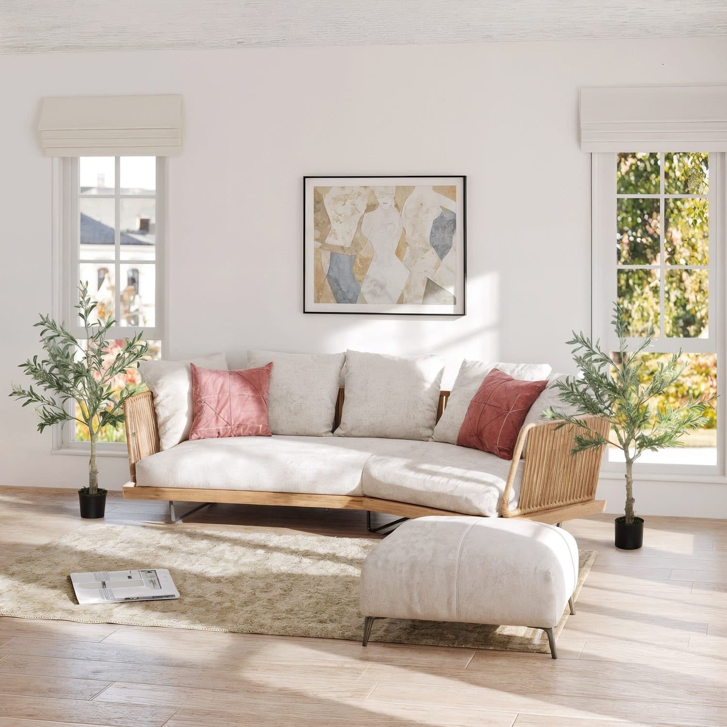 Set of Two Artificial Olive Trees for Easy Greenery - image 4