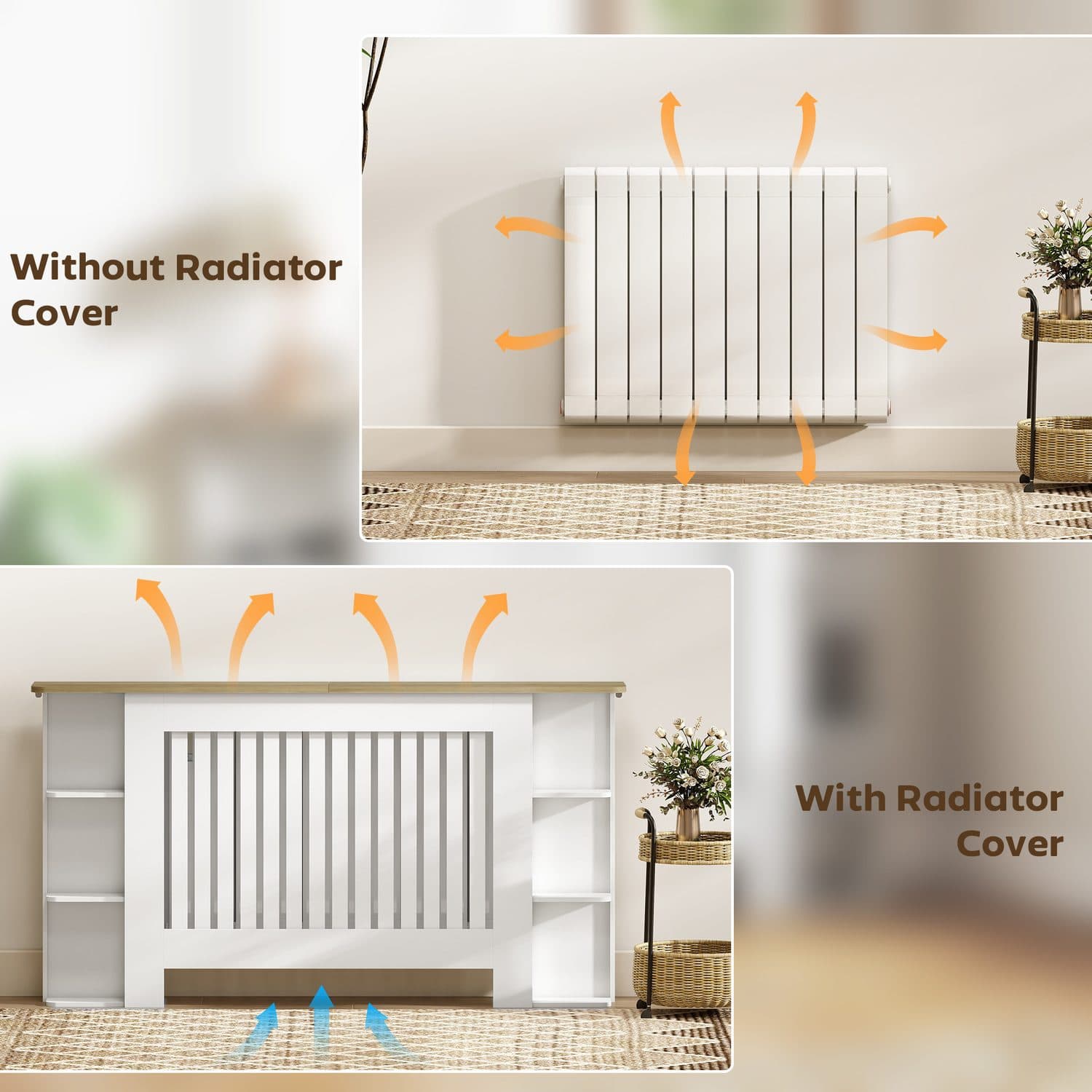 Large White Radiator Cover - image 5