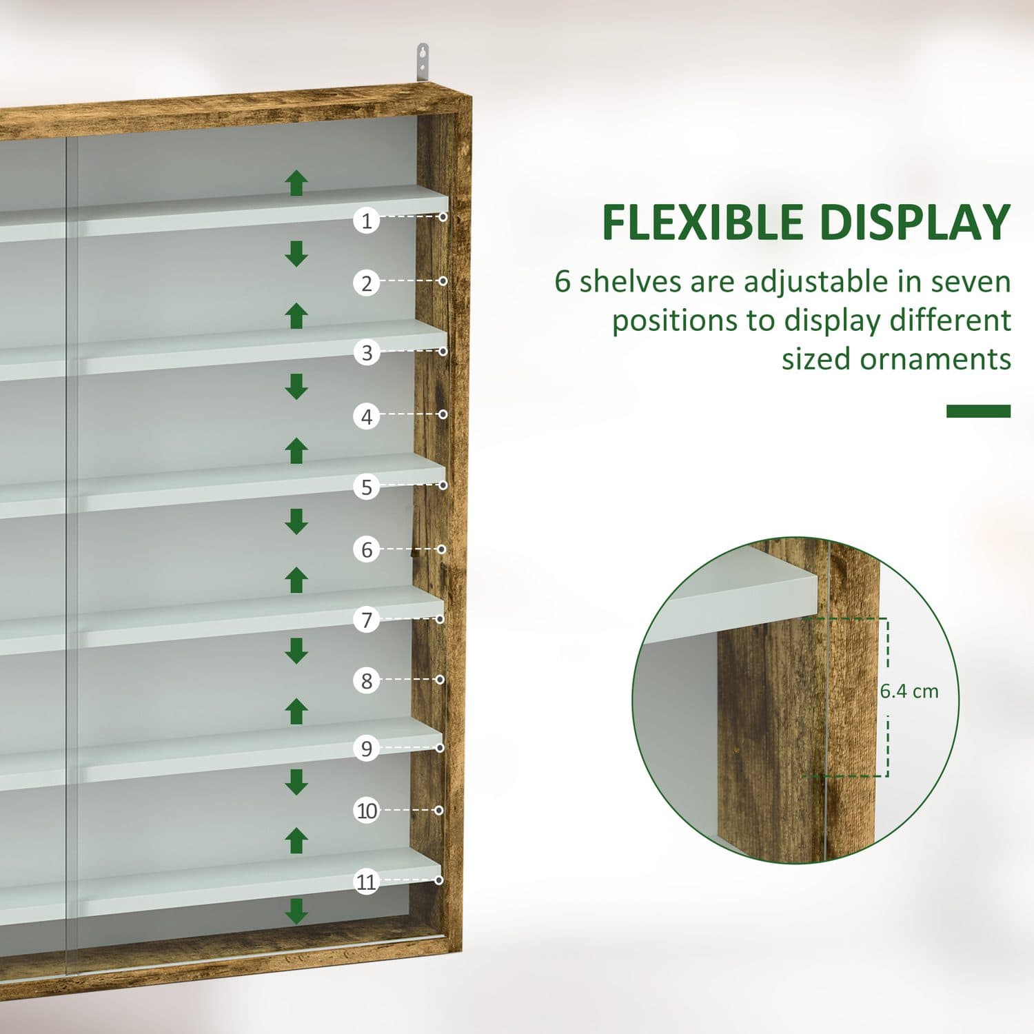 Showcase Collectables with this Rustic Glass Display Cabinet - image 5