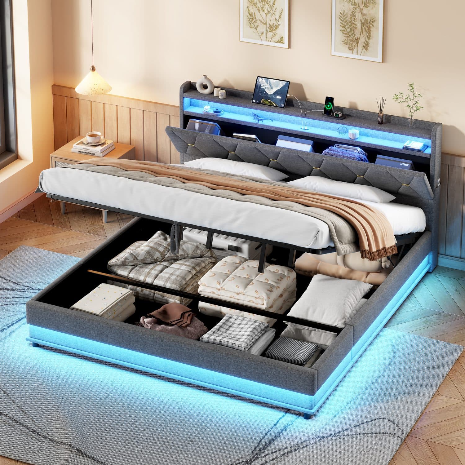 Super King Ottoman Bed - image 4