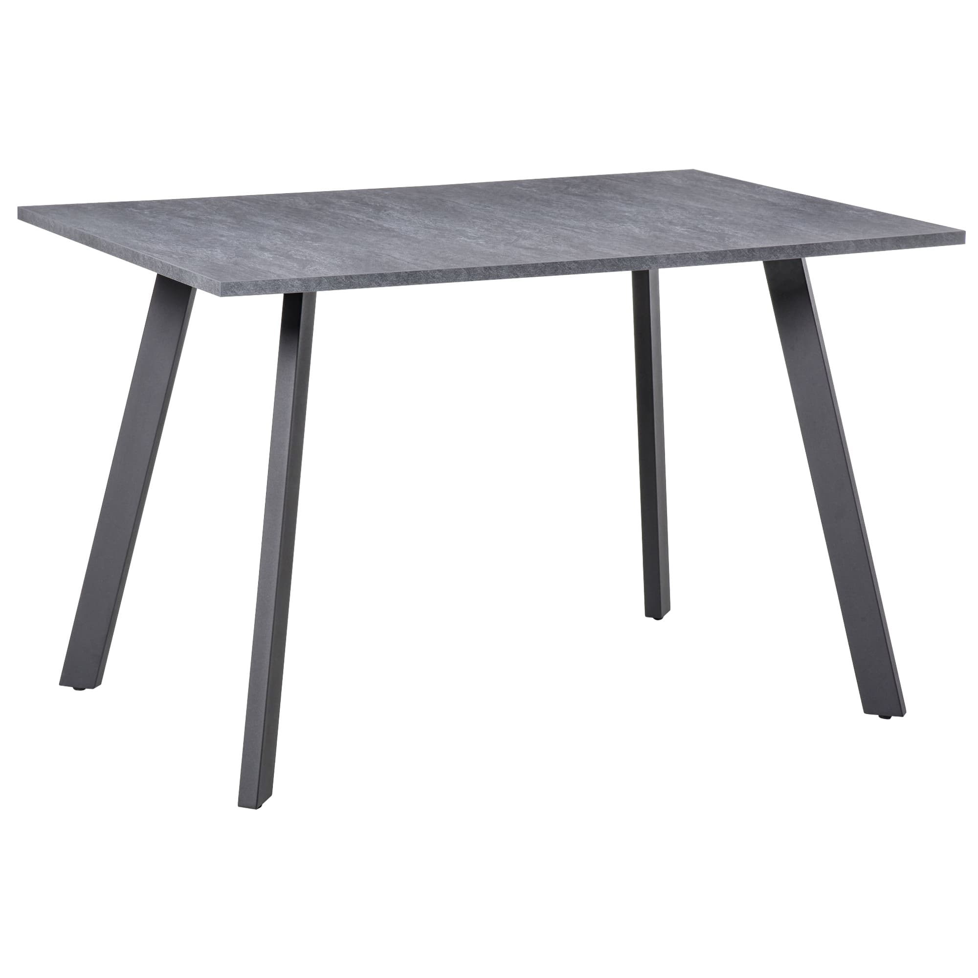 Contemporary Dark Grey Dining Table for Effortless Entertaining