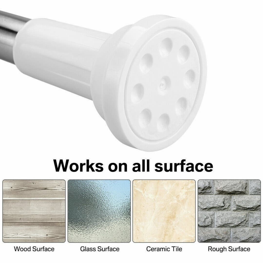 No-Drill Tension Pole for Shower Curtains and Wardrobes - image 6