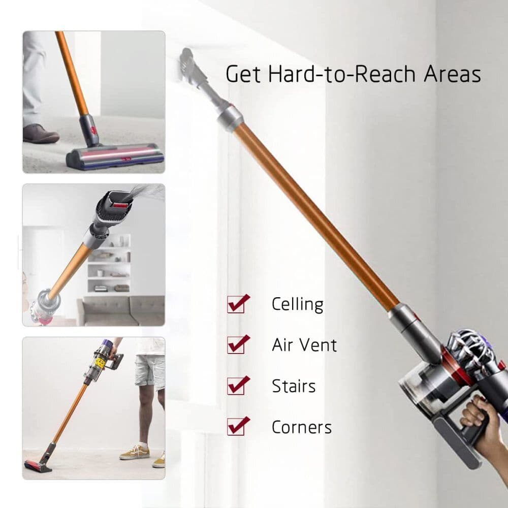 Orange Metal Straight Wand for Dyson V7, V8, V10 and V11 Vacuums - image 2