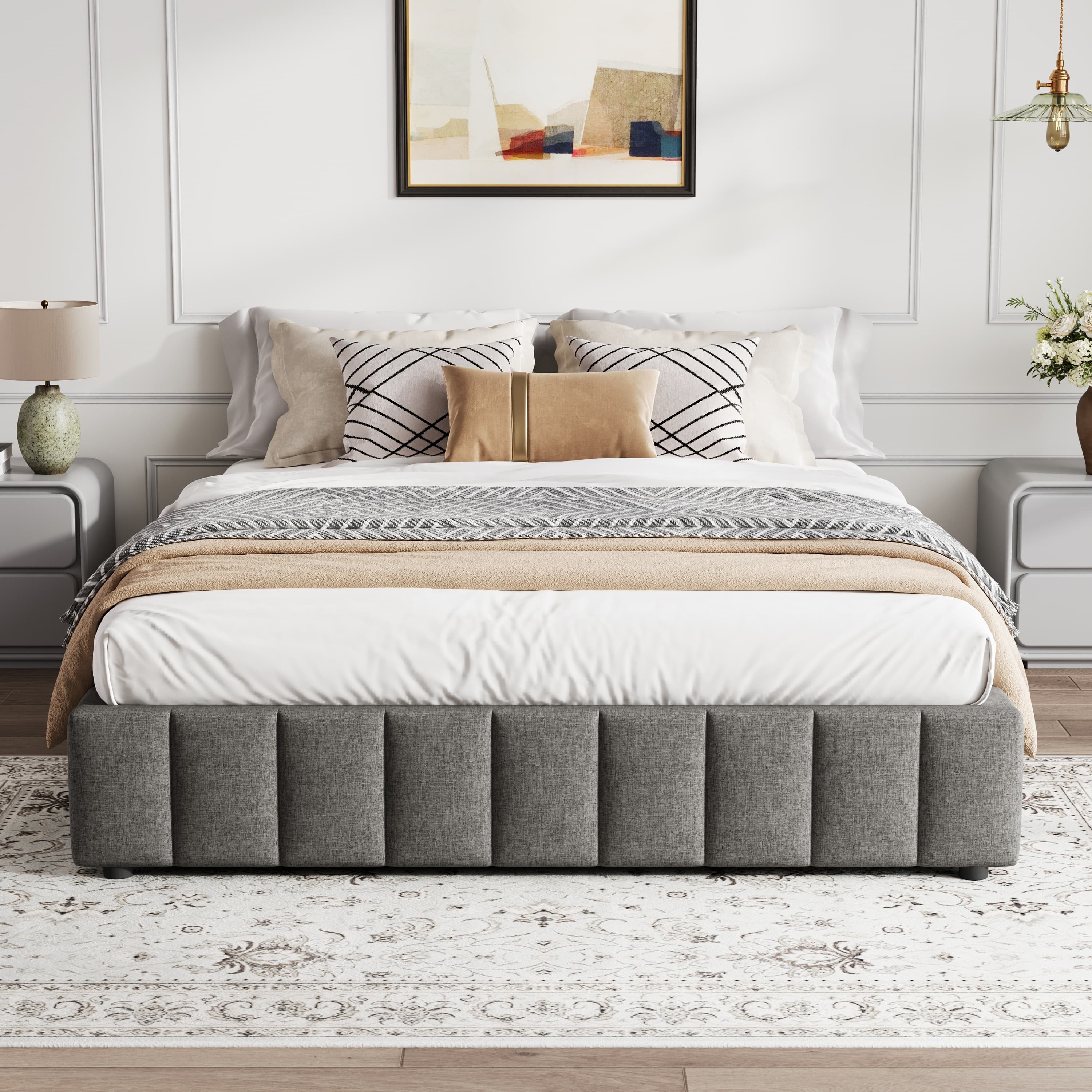 Stylish Double Ottoman Storage Bed - image 1