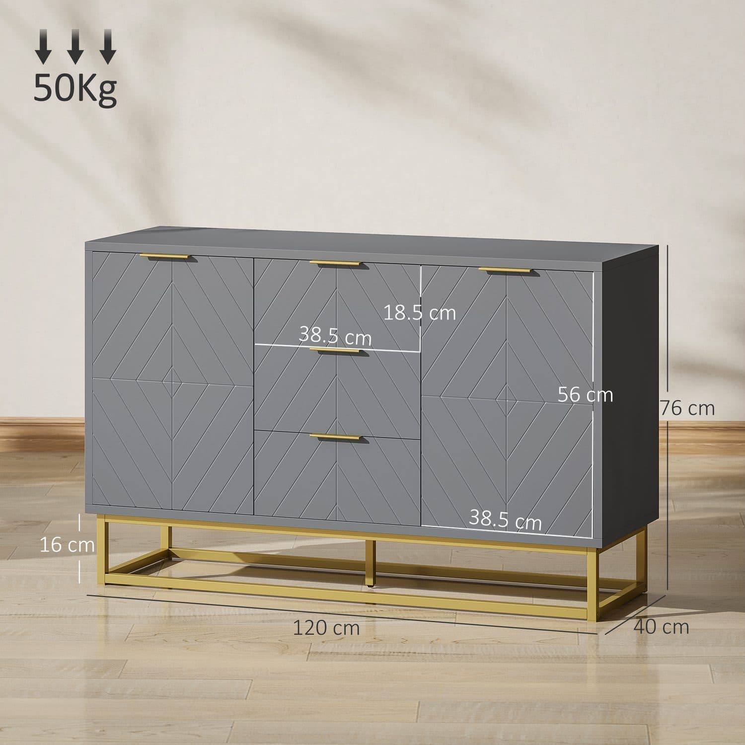 Grey Sideboard - image 4