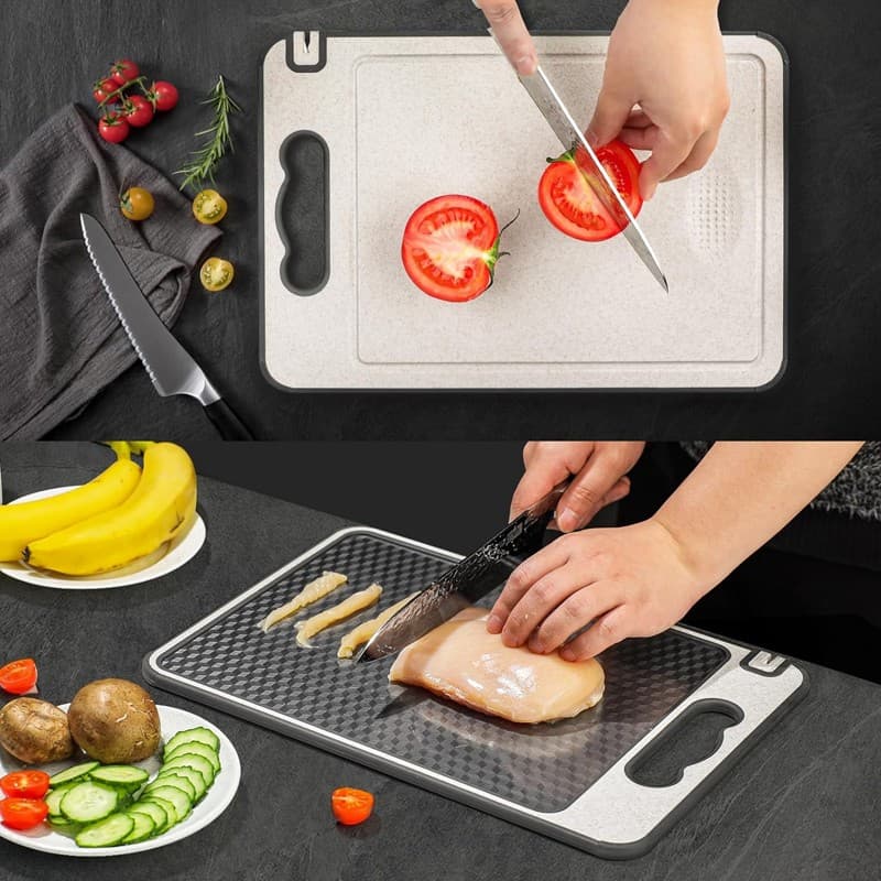 Double-Sided Cutting Board with Integrated Knife Sharpener - image 8