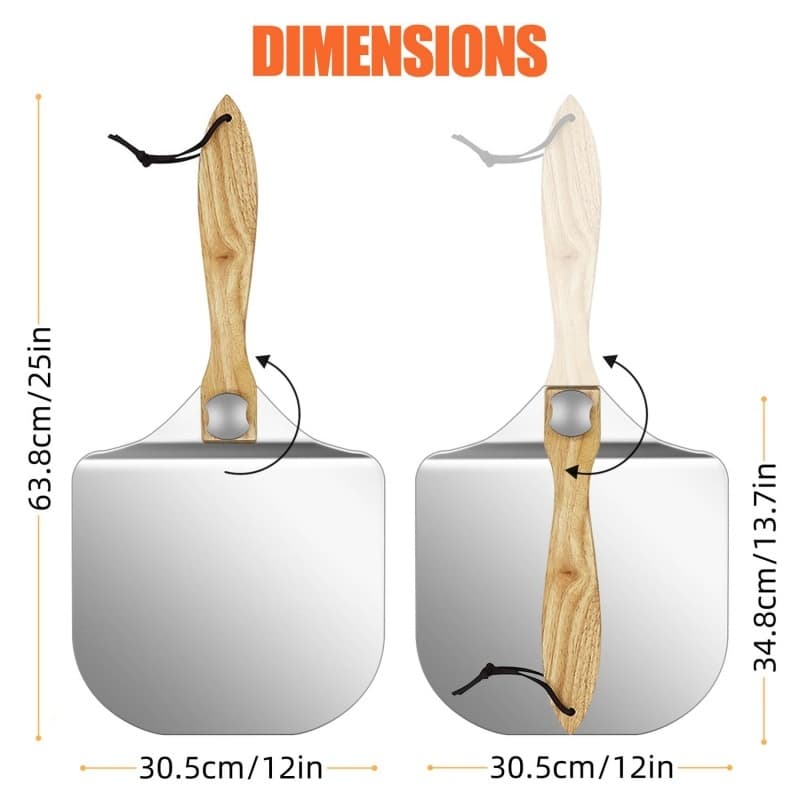 Launch and Retrieve Pizzas with This 12-Inch Aluminium Peel - image 4