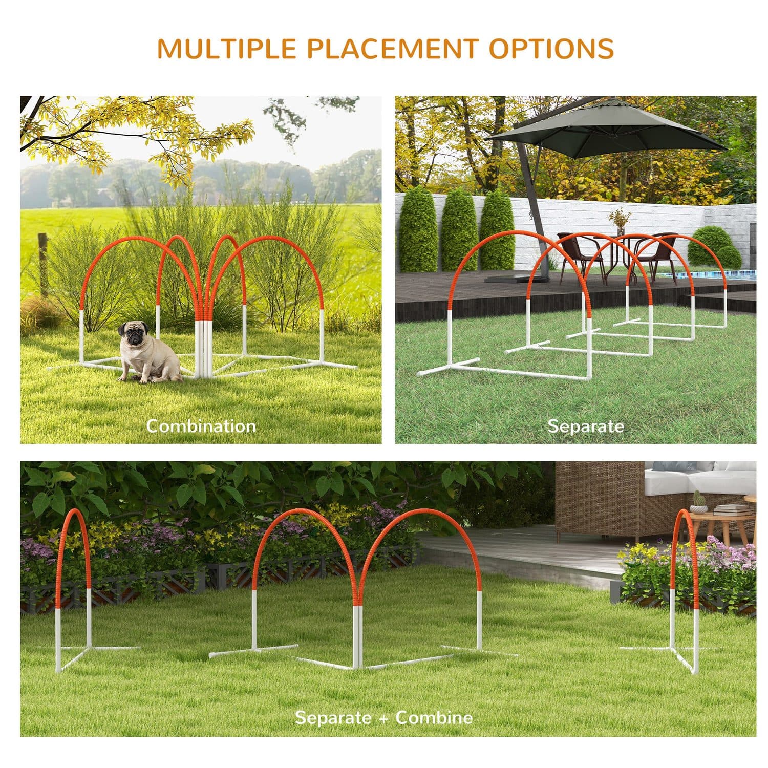 PawHut 4-Piece Dog Agility Training Set with Carry Bag - image 3