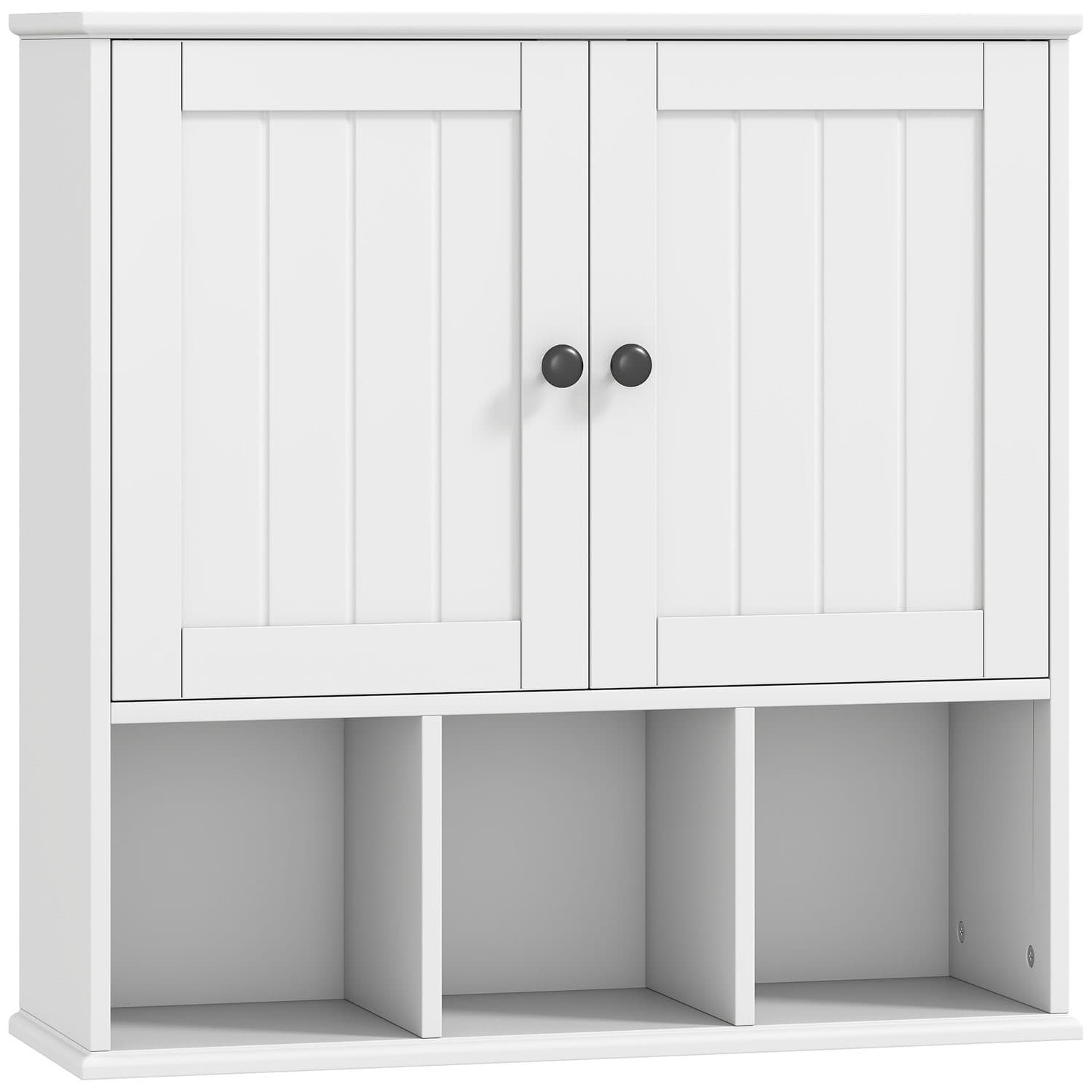 Farmhouse Bathroom Wall Cabinet - White
