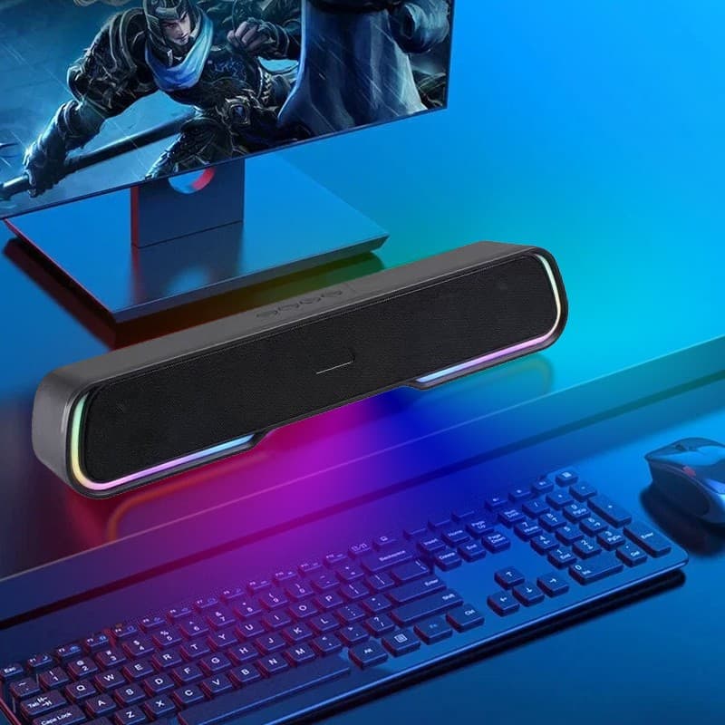 Portable TV Soundbar with Bluetooth and Dynamic RGB Lights - image 10