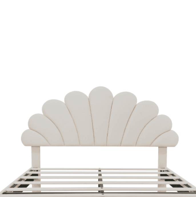 Chic Petal Velvet Bed Frame - image 1