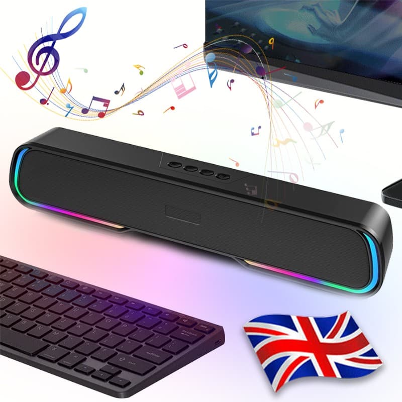 Portable TV Soundbar with Bluetooth and Dynamic RGB Lights - image 8