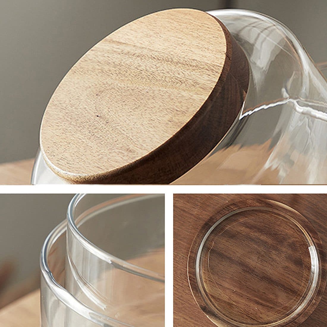 A Glass Bowl and Wooden Spoon Set for the Modern Table - image 2