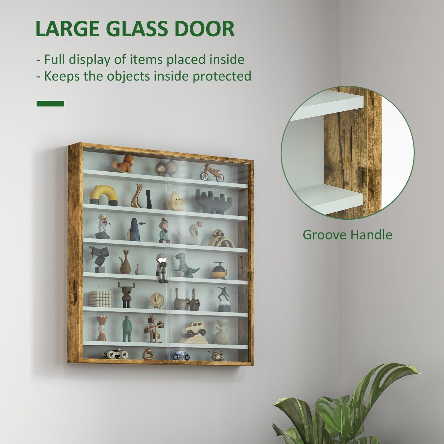 Showcase Collectables with this Rustic Glass Display Cabinet - image 3