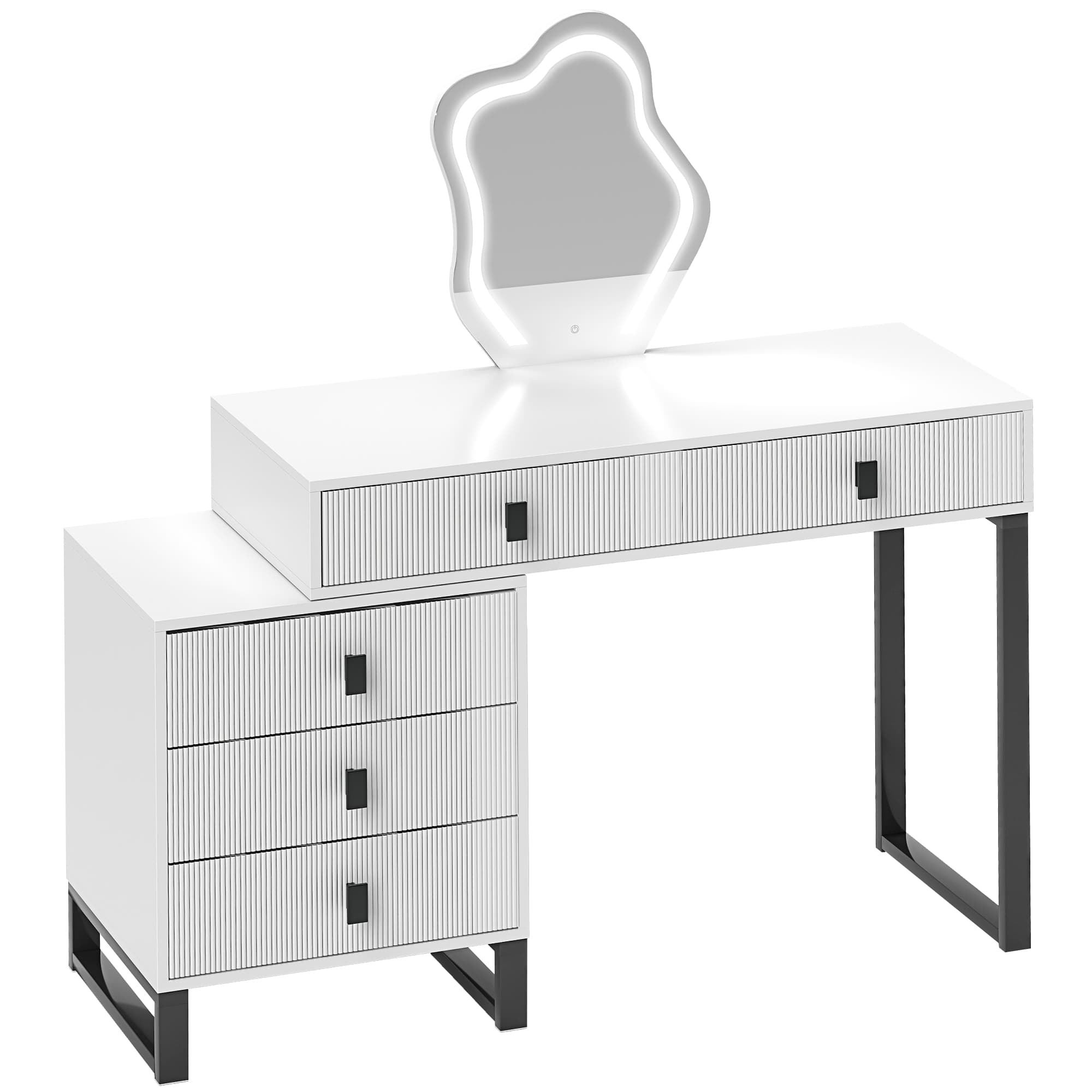 White LED Dressing Table