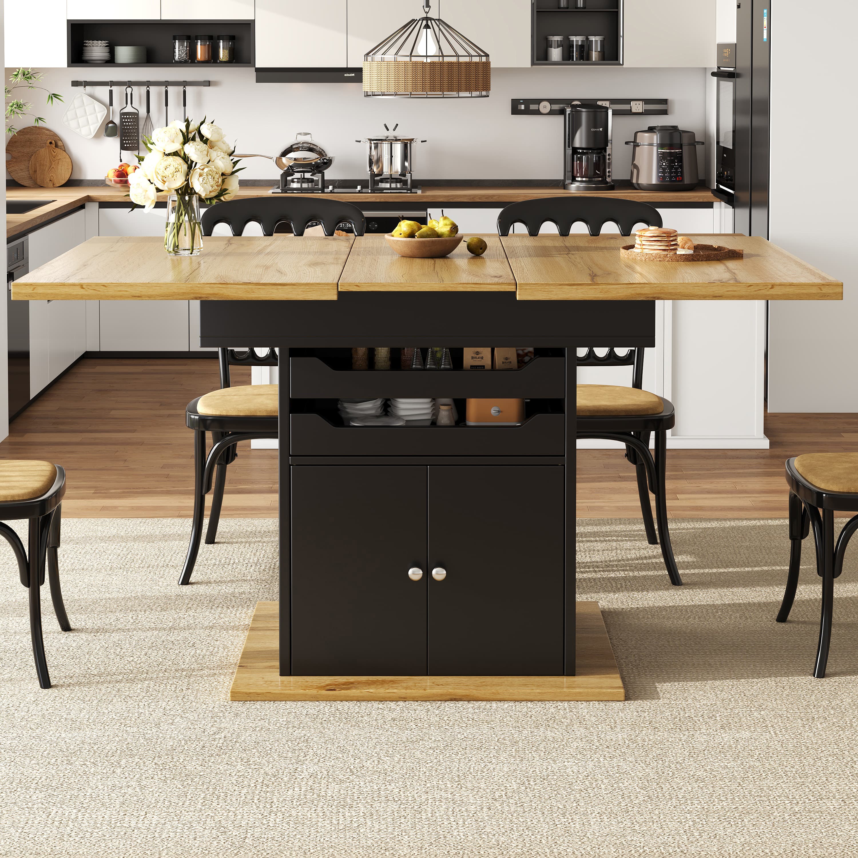 Space-Saving Extendable Dining Table for 4-6 People - image 4