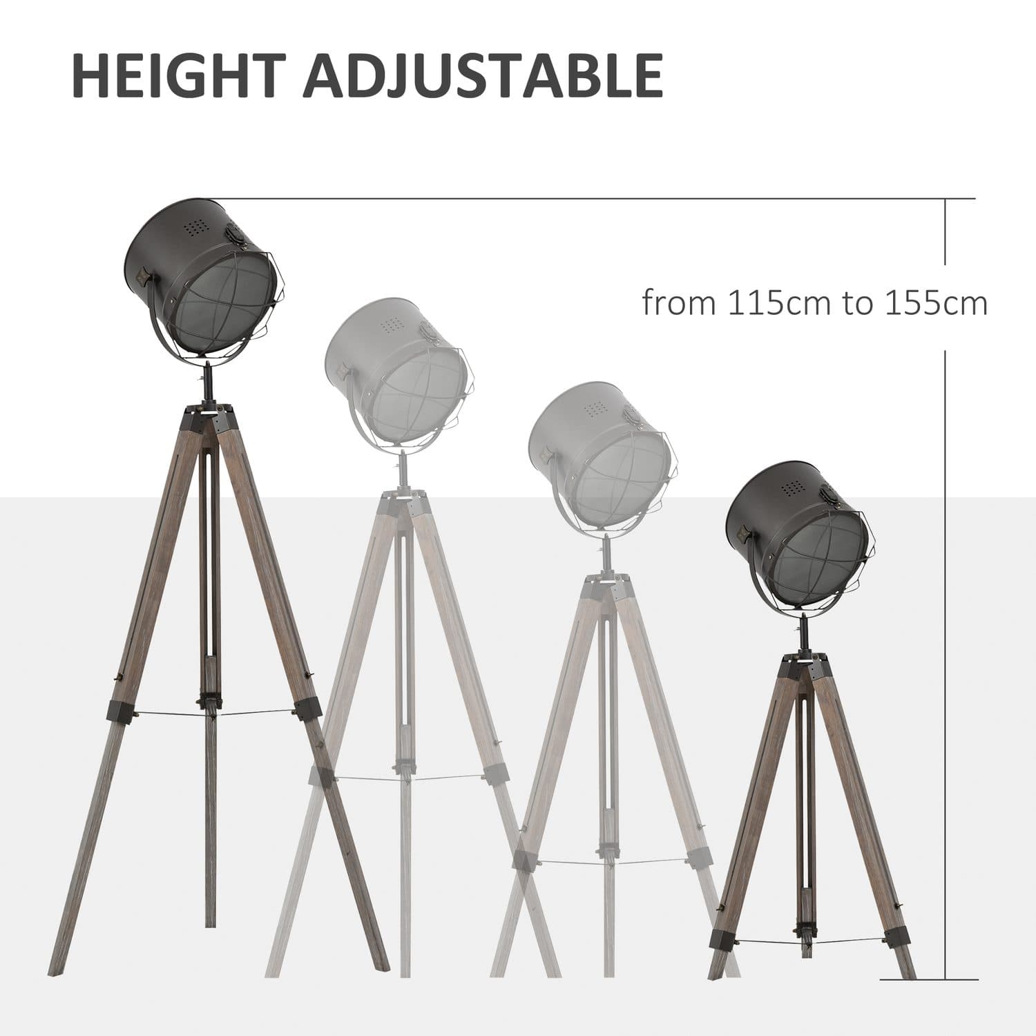 Vintage Tripod Spotlight - image 3