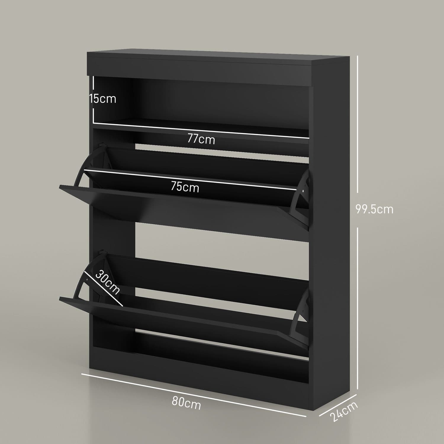 The Slim High-Gloss Shoe Cabinet That Hides 16 Pairs - image 3