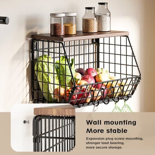 Space-Saving 2-Pack Metal Fruit Baskets for Effortless Storage - image 8