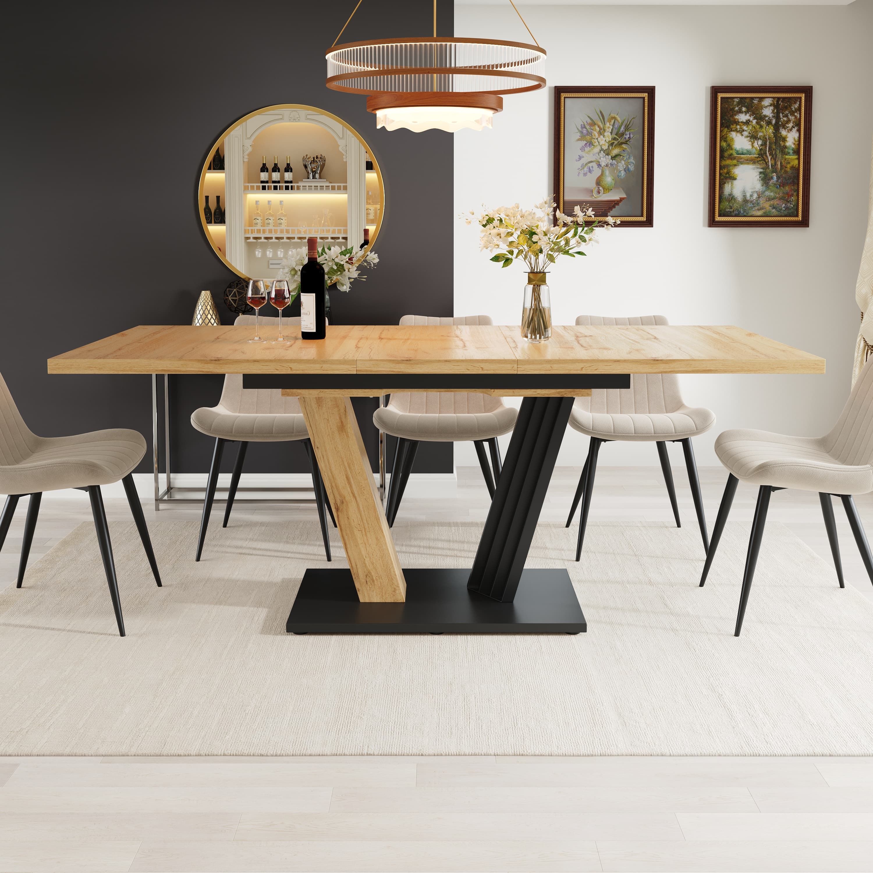 Extendable Dining Table for Kitchen & Living Room - image 3
