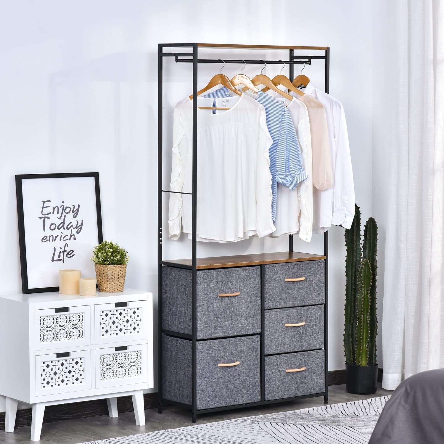 5-Drawer Coat Rack Unit - image 3